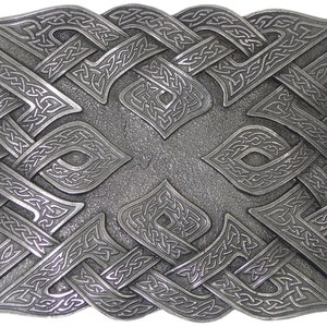 Celtic Knot Kilt Belt Buckle Designed by Don McKee | Made in the USA | Scottish Highland Kilt Accessory