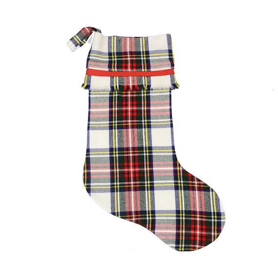 well dressed home christmas stocking Stewart Dress Modern Tartan Stocking