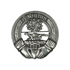 Dunne (O&#39;Duinn) Irish Family Crest Cap Badge/Brooch - Made in Scotland