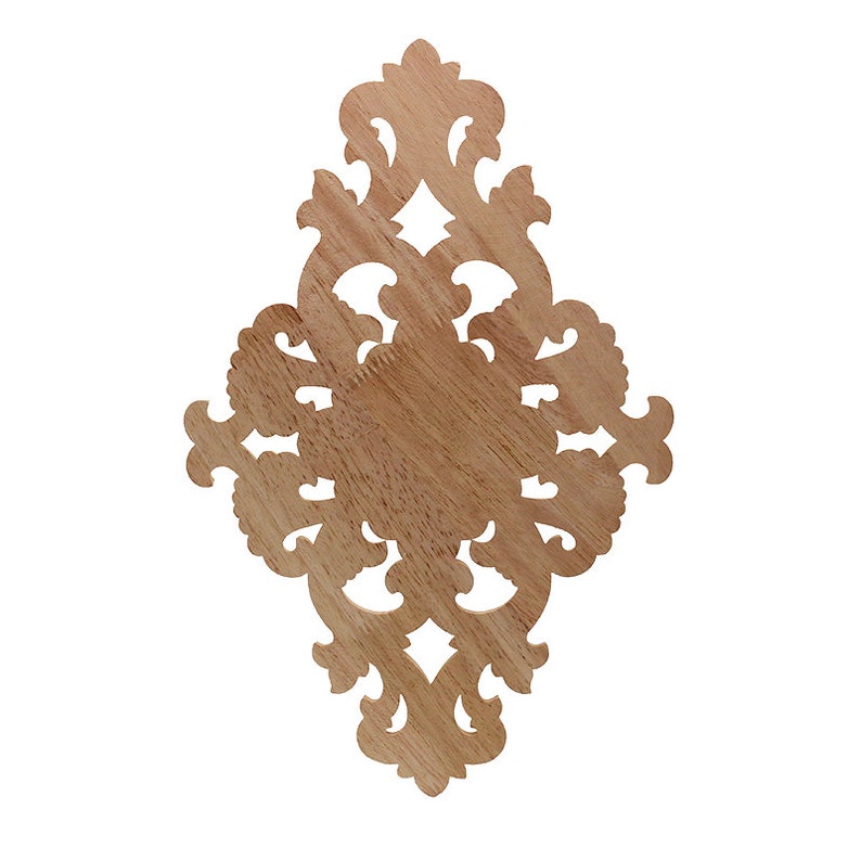 Vintage Floral Wood Carved Corner Applique Wooden Carving Etsy