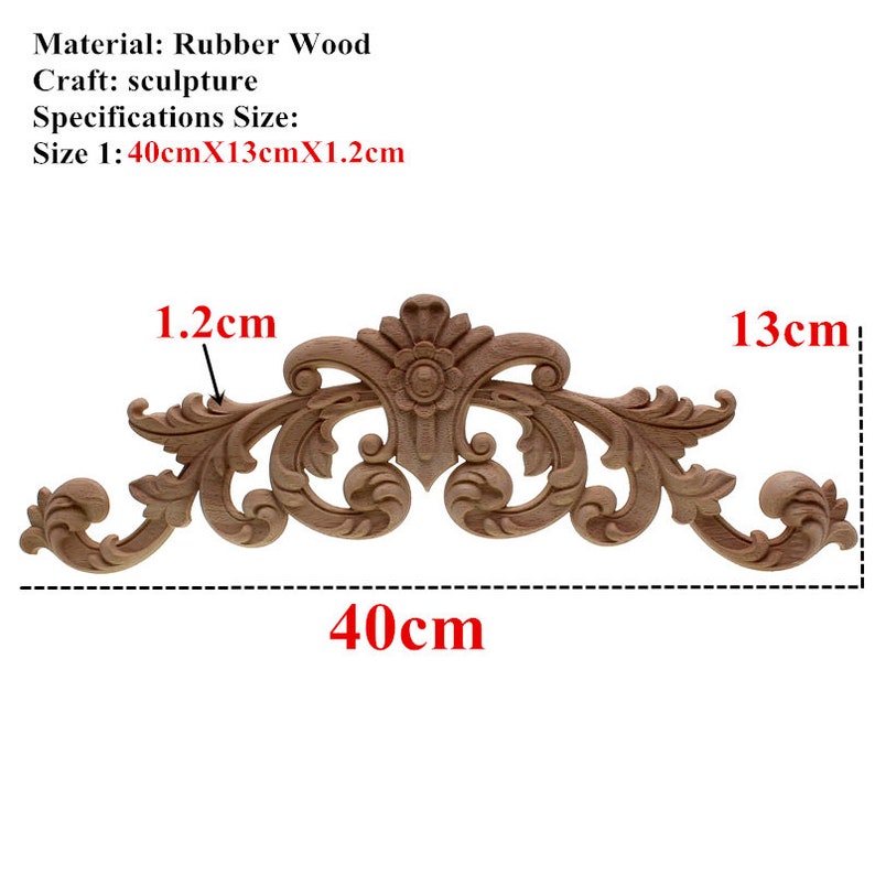 Wood Home Decoration Accessories Wooden Cupboard Doors And Windows Small Decorative Floral Applique Mini Crossbow Kawaii