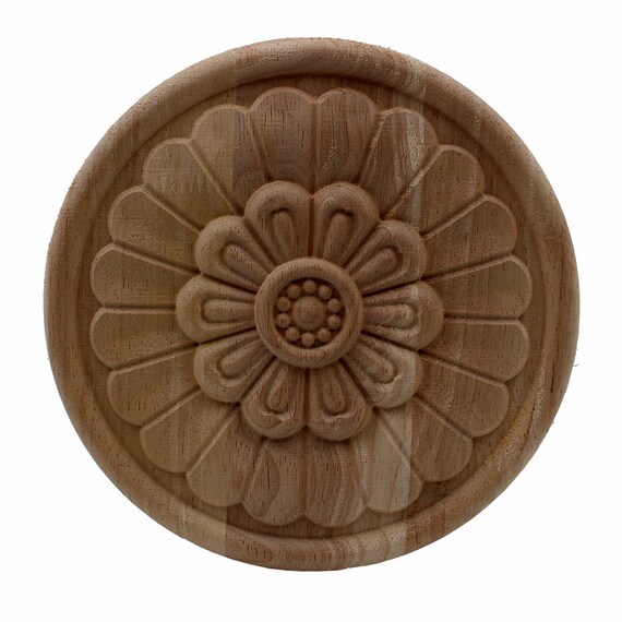 Figurines Woodcarving Corner Decal Onlay Furniture Frame Applique Carved Decor
