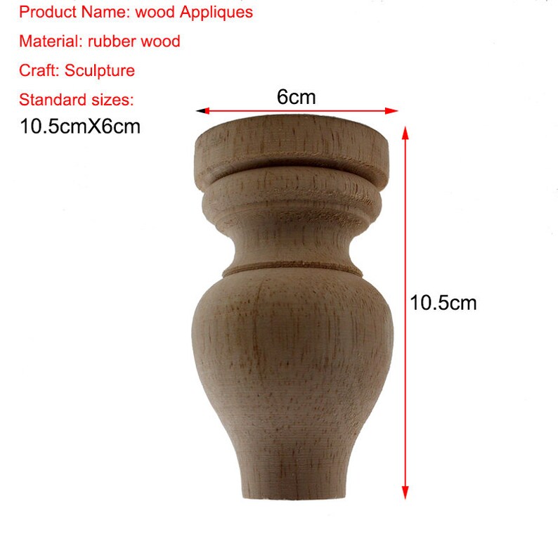 Furniture Legs Floral Wood Carved Decal Corner Appliques Frame Woodcarving Decorative Wooden Figurines Crafts Home Maison 8