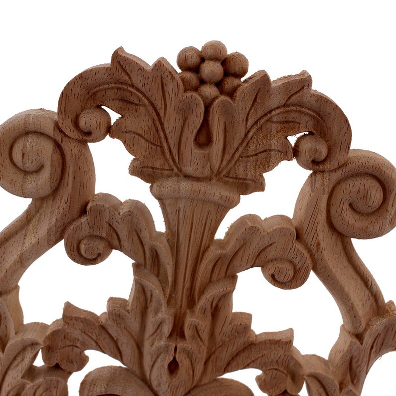 Antique Decorative Wood Appliques Furniture Natural Etsy
