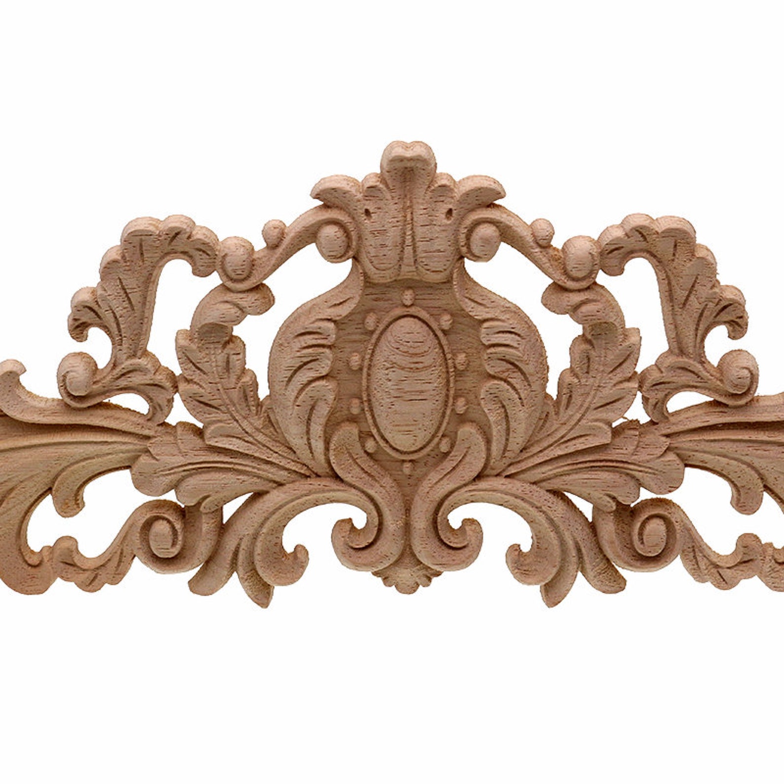 Vintage Plant Wood Carved Corner Applique Decorate Frame Etsy