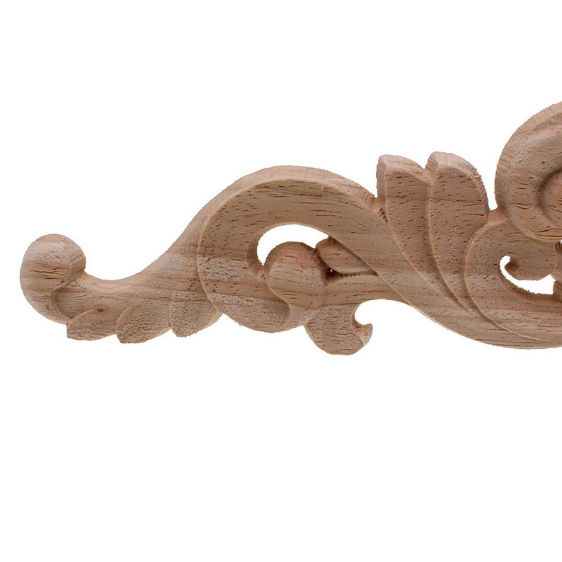 Vintage Unpainted Wood Carved Corner Applique Frame for Home Etsy