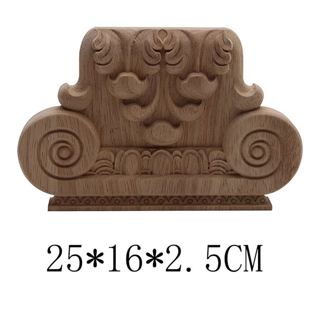 Wood Decal Wood Carving Stigma Wood Decal Onlay Ornamental Carved