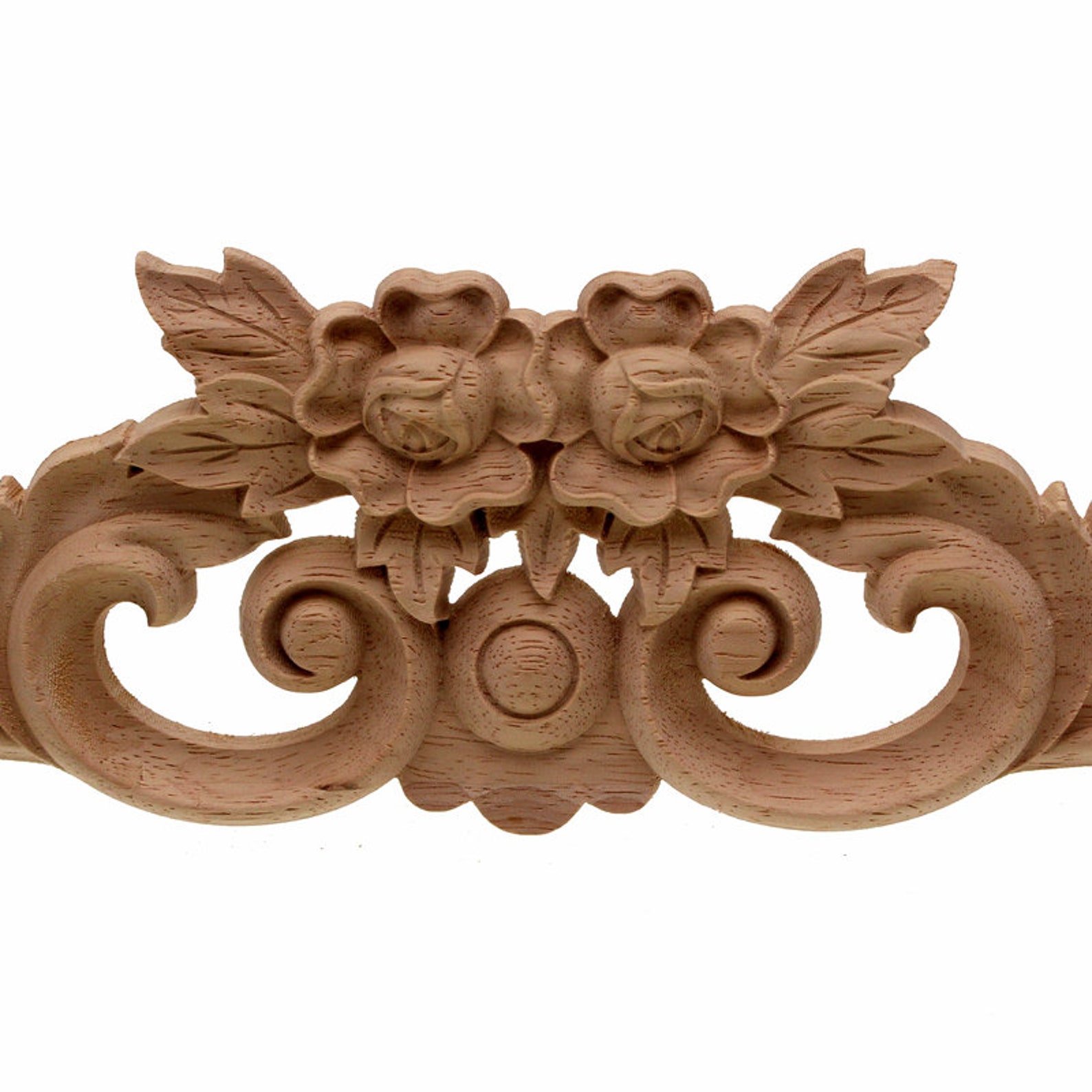 Wood Carving Decal Bed Windows Wooden Miniatures Unpainted Furniture