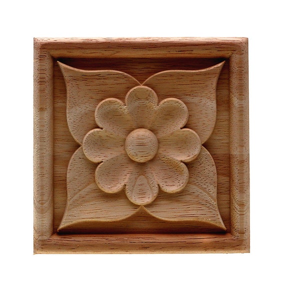 Woodcarving Corner Decal Wood Applique Frame Wall Door Etsy