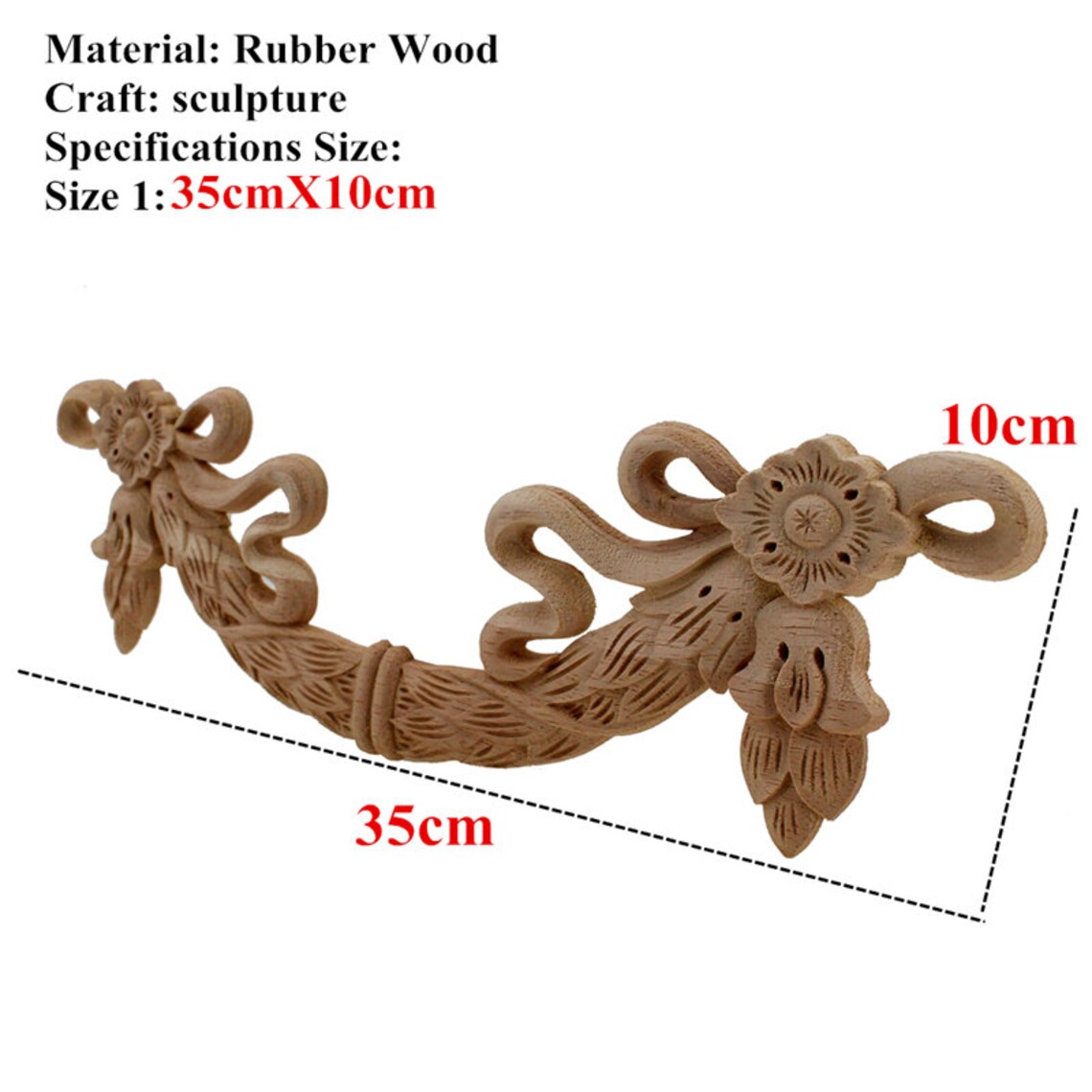 Decorative Wood Appliques for Furniture Decor Door Etsy