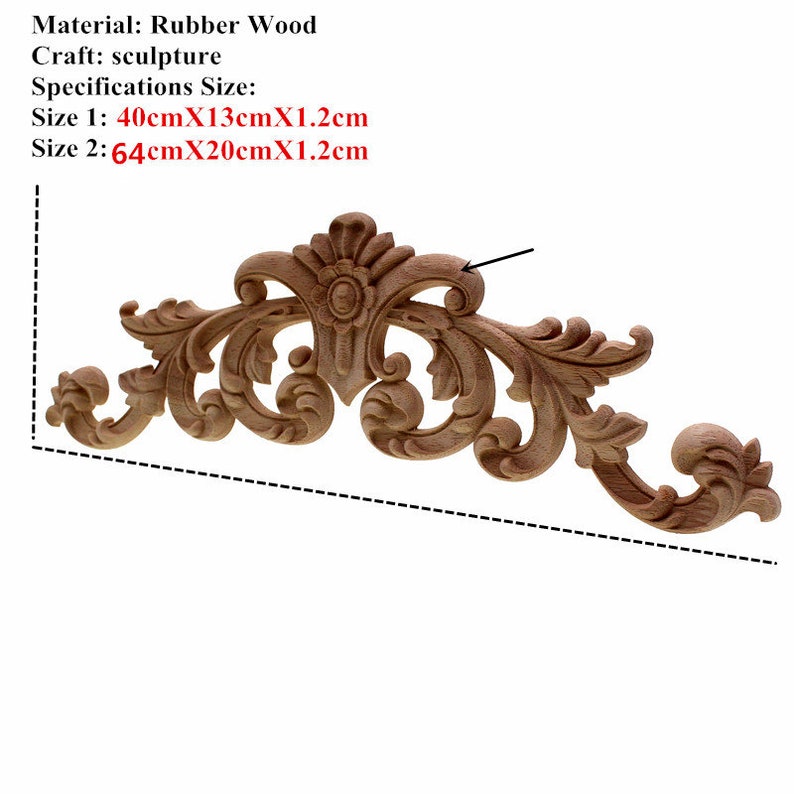 Wood Home Decoration Accessories Wooden Cupboard Doors And Windows Small Decorative Floral Applique Mini Crossbow Kawaii