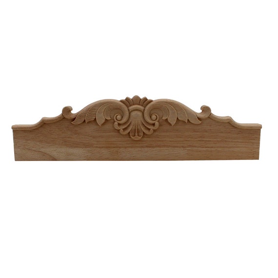 Woodcarving Corner Onlay Applique Wood Carved Decal Window Furnishing Decoration