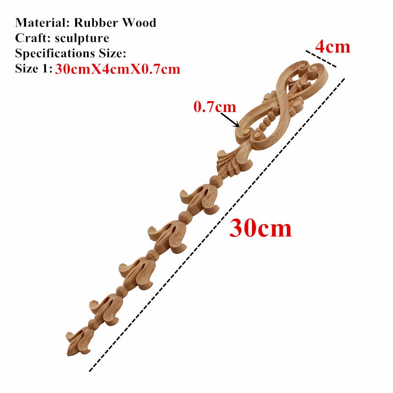 Wooden Decal Carved Hanging Supplies Corner Appliques Etsy