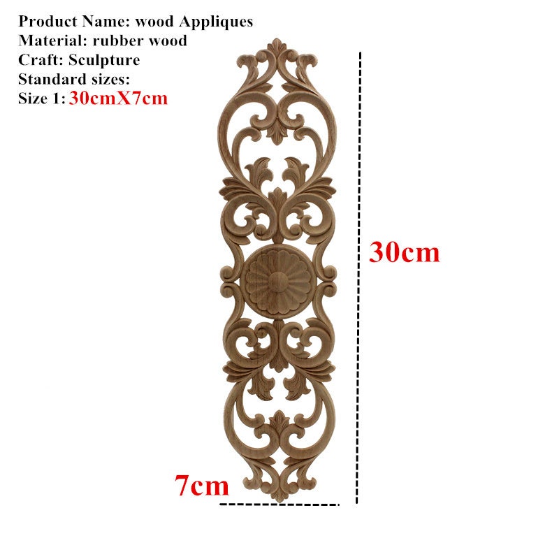 Wood Decoration Furniture Applique Accessories Creative Home Etsy