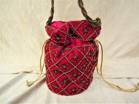 Designer Potli Bag, Wrist Bag, Sling Bag, Handmade Indian Wedding Purse,  Zardozi Purse, Velvet Drawstring Pouch Bag, Valentines Gift for Her - Etsy  | Embellished bags, Potli bags, Embroidered handbag