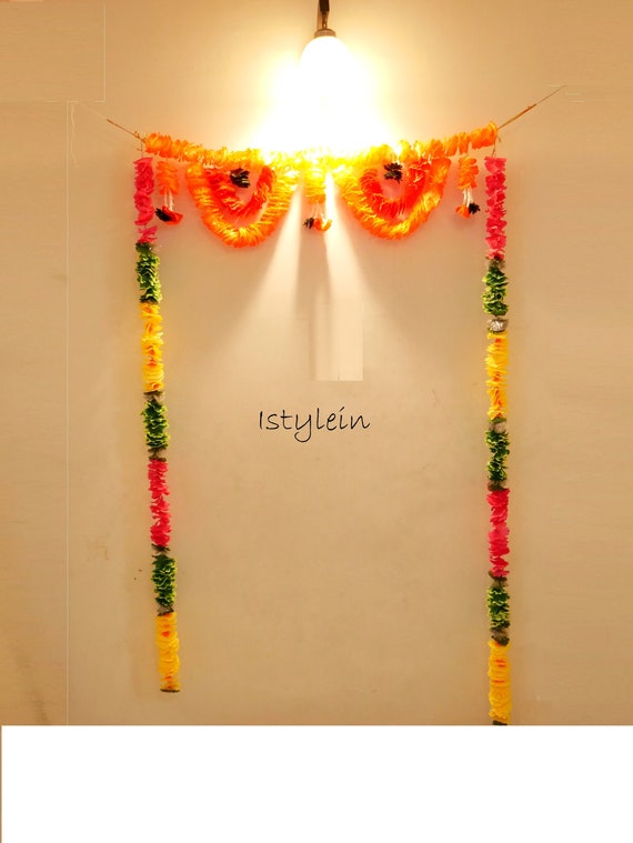Toran Set Artificial Flower Door Decoration Floral Photo Etsy
