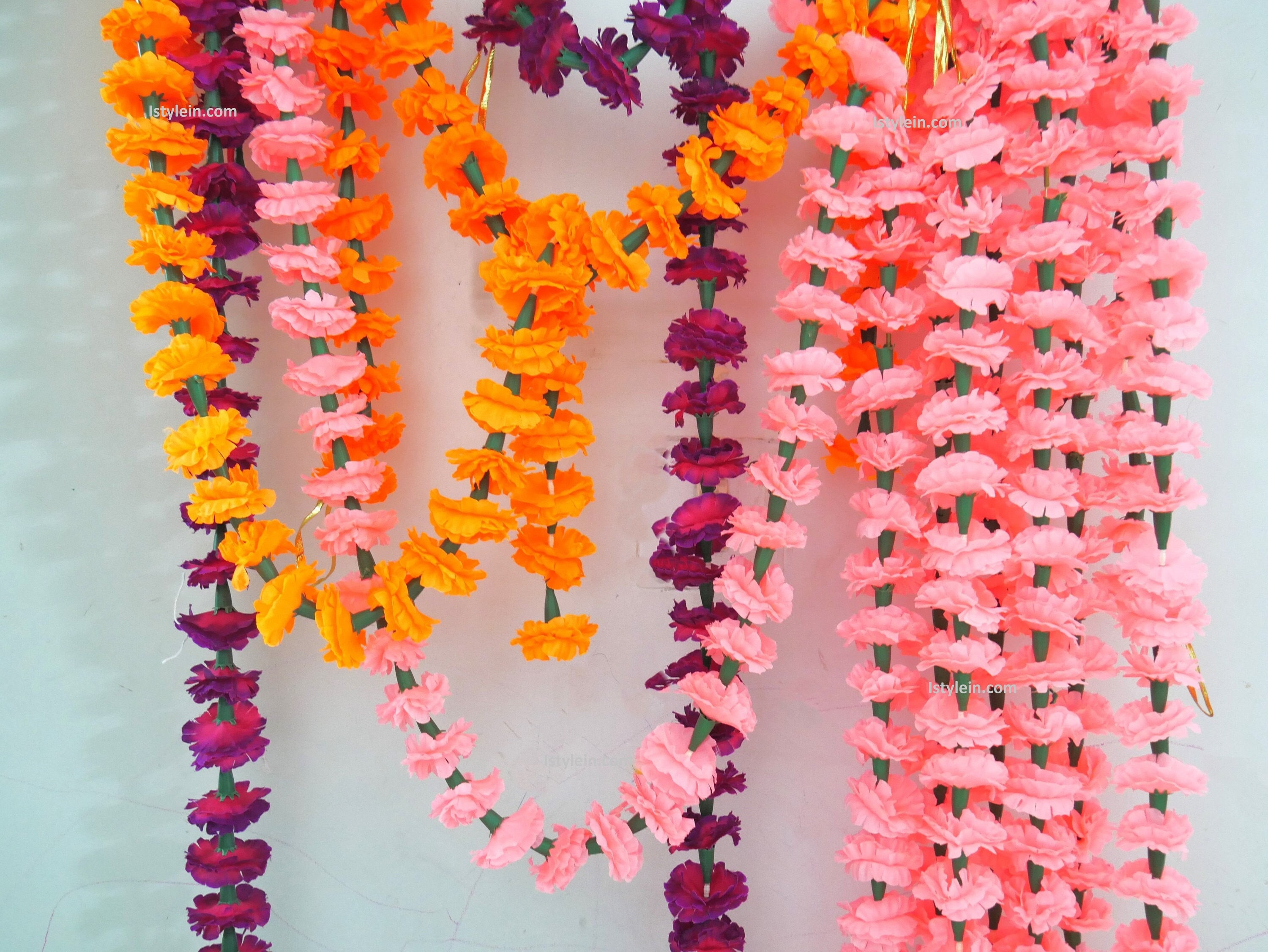 Artificial daisy flower garlands for event decoration, Indian wedding decoration, marigold garlands, mehendi decorations, Diwali decoration