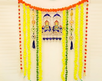 Wedding decoration, Mandap backdrop, Puja decoration, Marigold garlands decor,Mehendi/Henna decor, Haldi, Sangeet party backdrop, wall toran