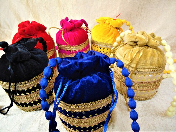 Wedding Favour Indian Ethnic Potli Bags Assorted Pack Of Etsy