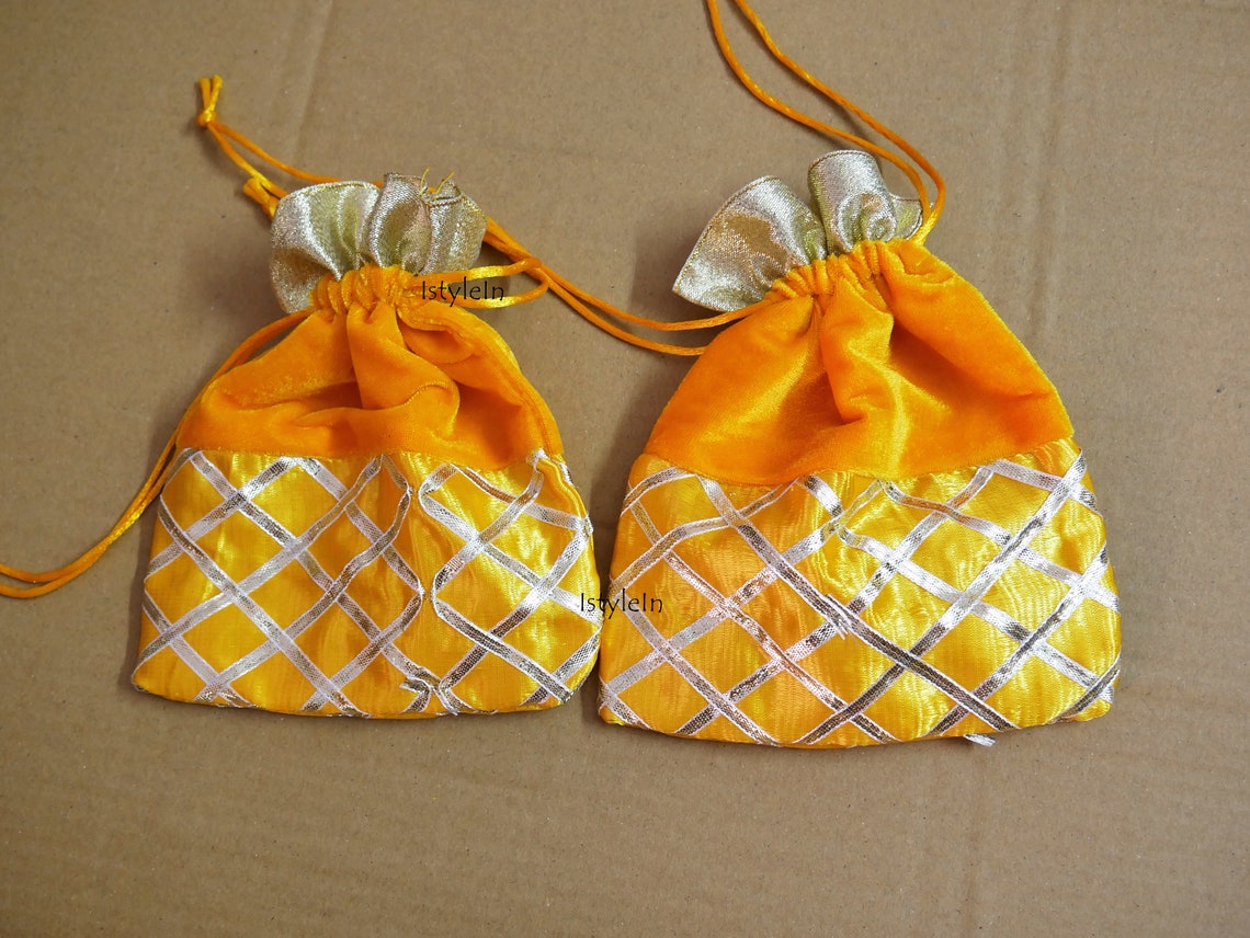 50 Bulk Velvet Indian Ethnic Potli Bags Assorted Pack Wedding Etsy