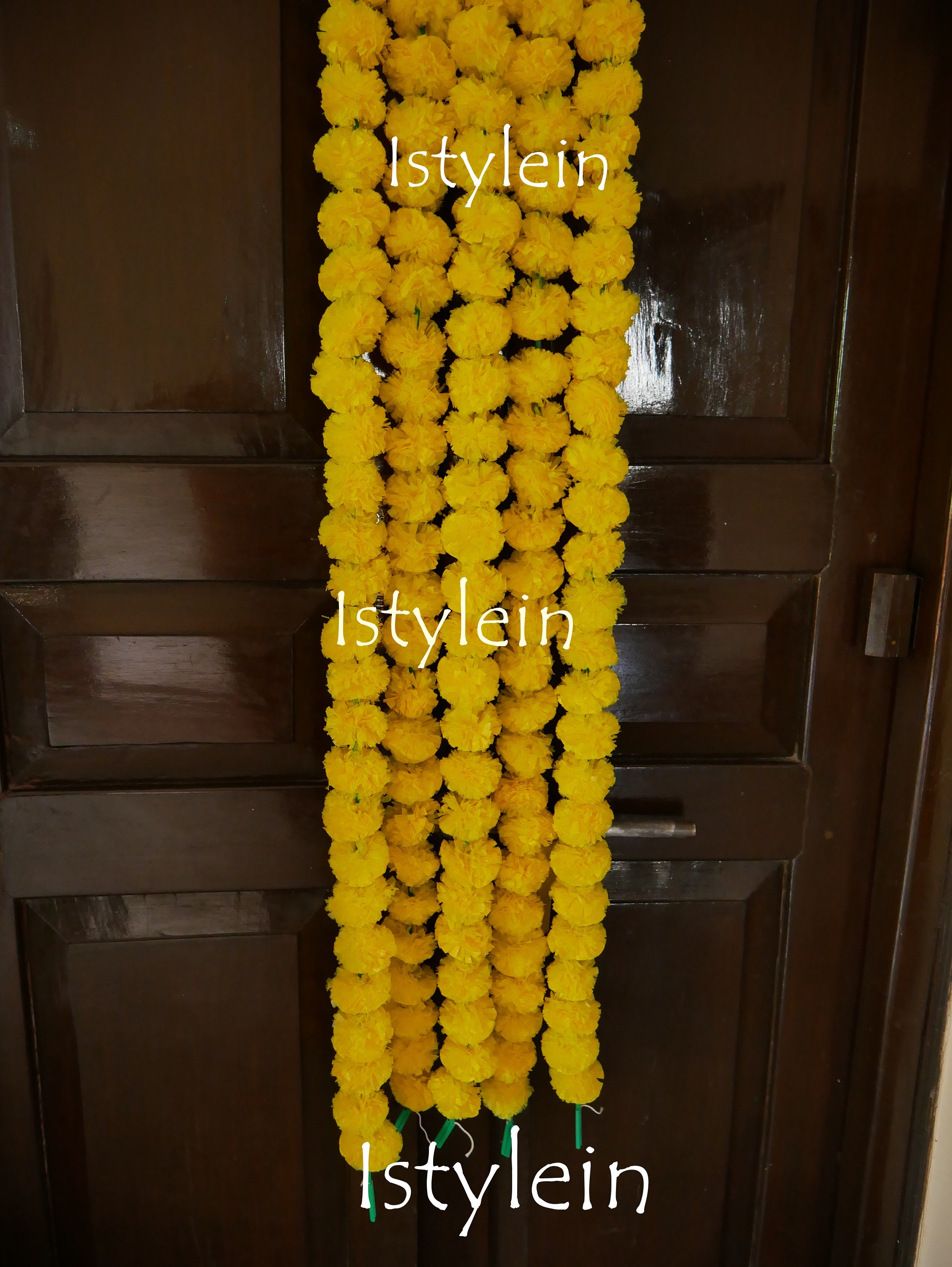 35pc Free Express Shipping Artificial Yellow Marigold Garland Etsy