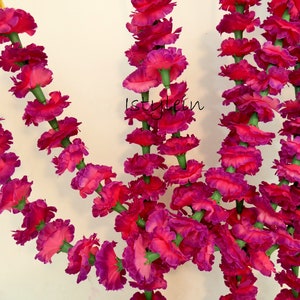Ghirlande di fiori artificiali di margherite di colore falso per decorazioni di eventi, decorazioni di matrimoni indiani, ghirlande di calendule, decorazioni mehendi