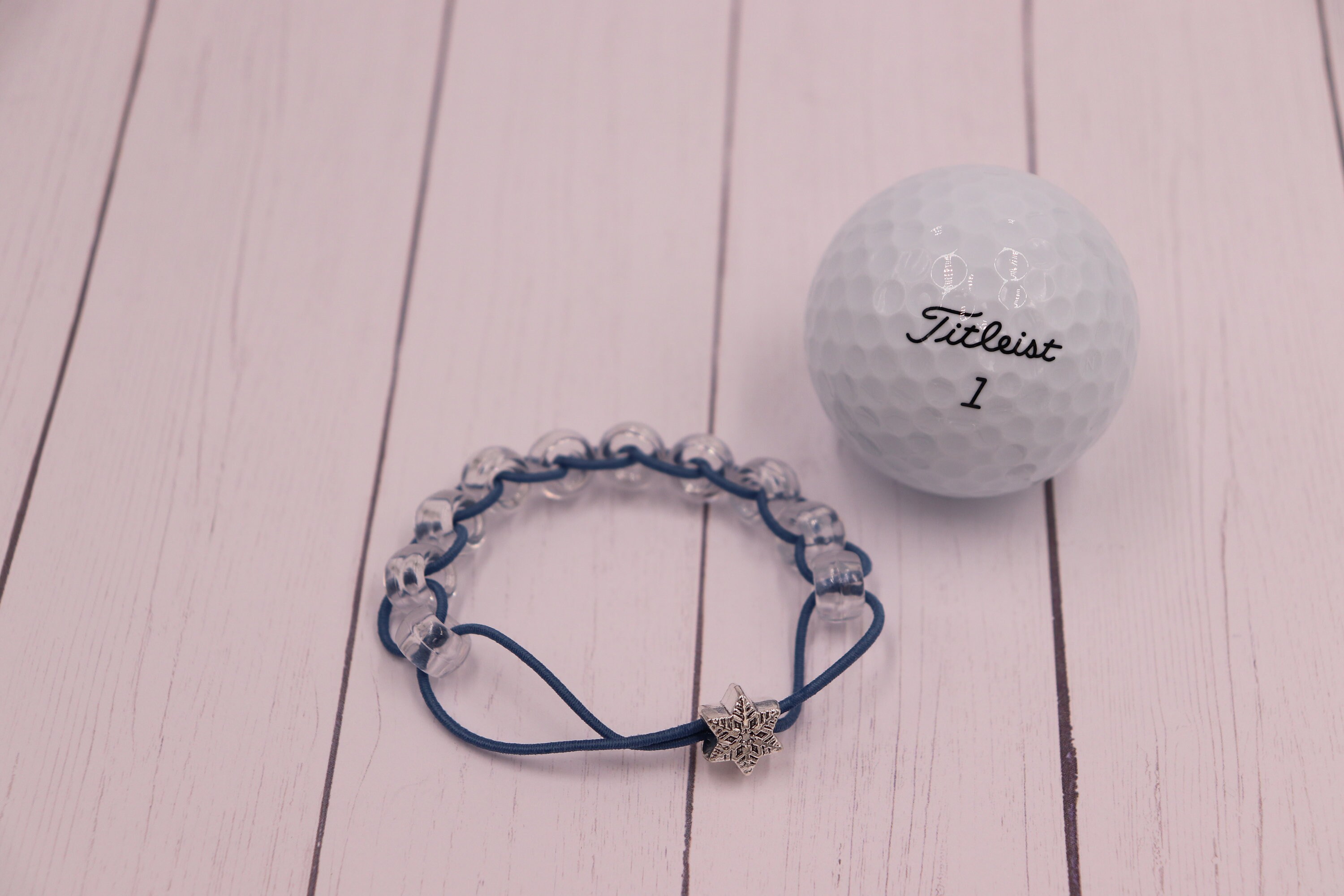 Golf Stroke Counter Bracelets Blue String with Clear beads Etsy