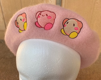 Kirby and WaddleDee Inspired Beret