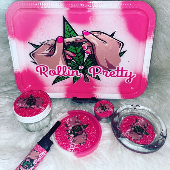 Rolling Pretty Rolling Tray Set 6pc