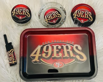 49ers Rolling Tray Set 5pcs