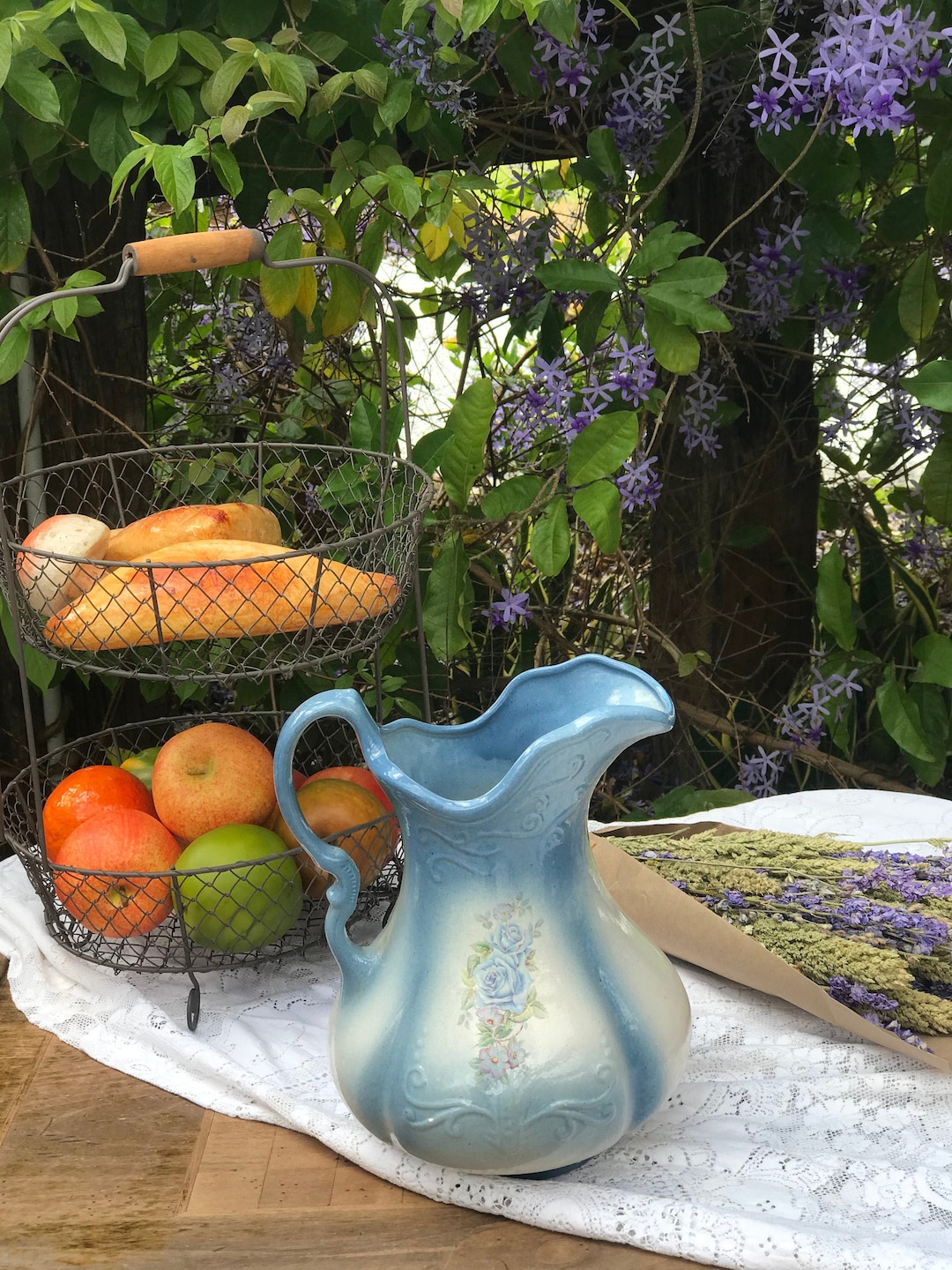 Vintage Style Farmhouse Pitcher - Etsy