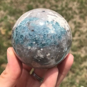 Extra Large Black Hills Blue Tourmaline Sphere USA 424g 62mm