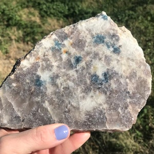 Large Black Hills Indigo Blue Tourmaline Slab USA 395g