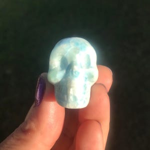Larimar Skull - Etsy
