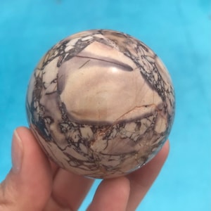 Unique Sci-Fi Exotica Porcelain Jasper Sphere Mexico 56mm 261g