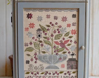 Blackberry House by Plum Street Samplers Cross Stitch Pattern | Cross Stitch Chart | Cross Stitch Sampler