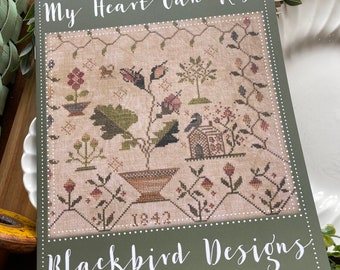 My Heart Can Rest by Blackbird Designs | Cross Stitch Chart | Cross Stitch Sampler