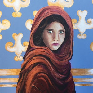 Afghan Girl Painting Acrylic Painting of National Geographics Iconic Cover