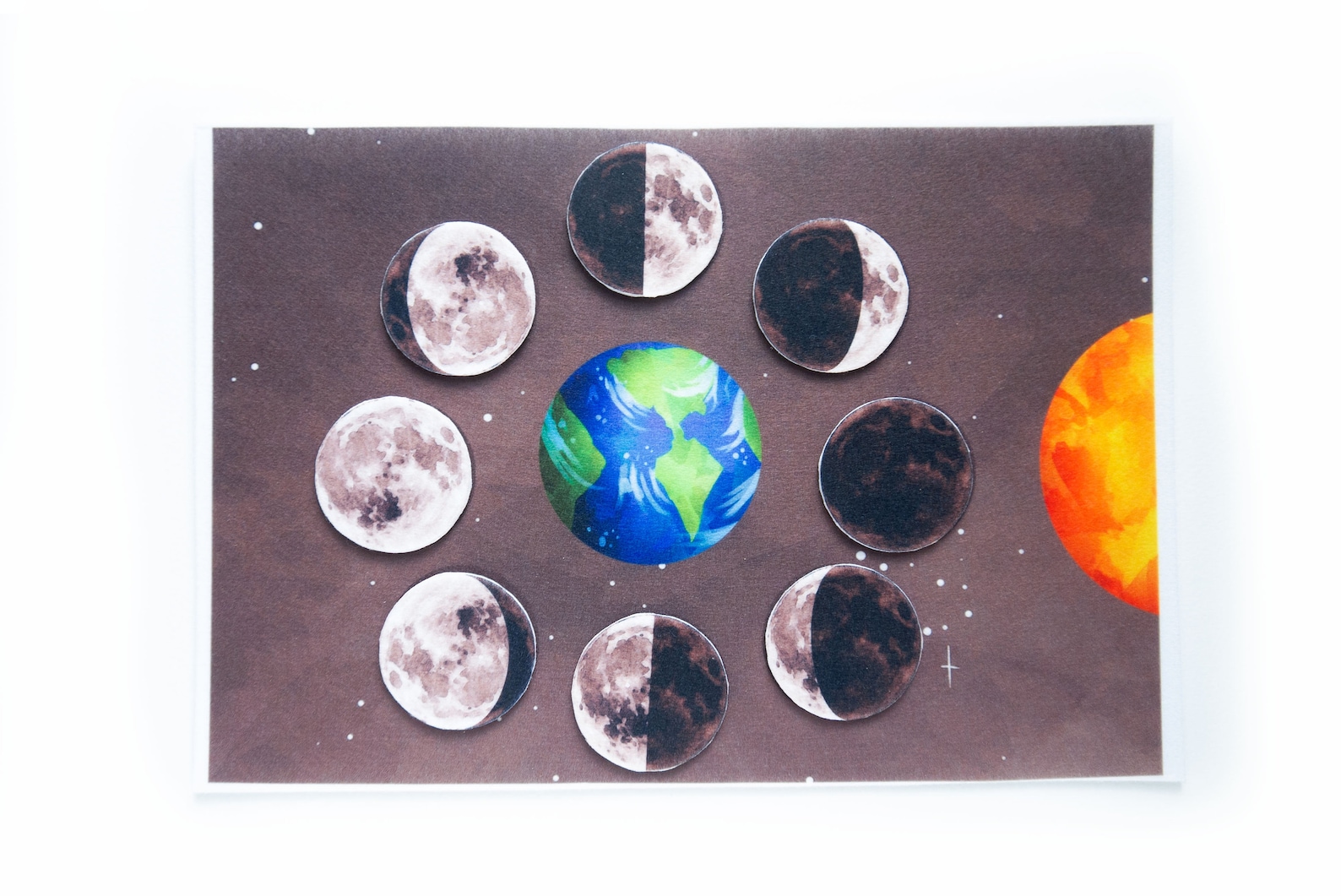Moon phases felt board Lunar phases learning Homeschool Etsy