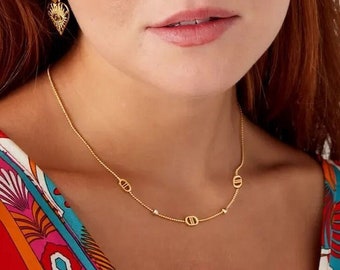 Gold Stainless Steel Choker Necklace