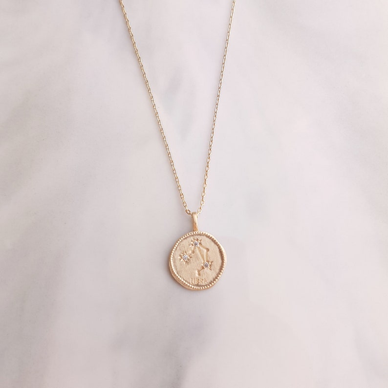 Gold Plated Zodiac Astrological Sign Constellation Balance Etsy Gold Plated Zodiac Astrological Sign Constellation Balance Etsy