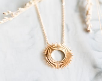 Trendy Zon Vergulde Dunne Ketting