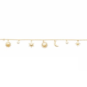 Gold-plated Moon Sun bracelet image 3