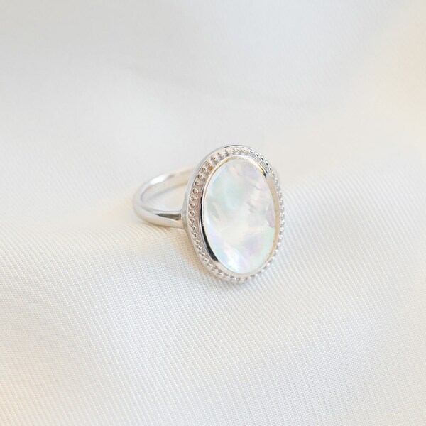 Mother of Pearl Ring, Large main image 1