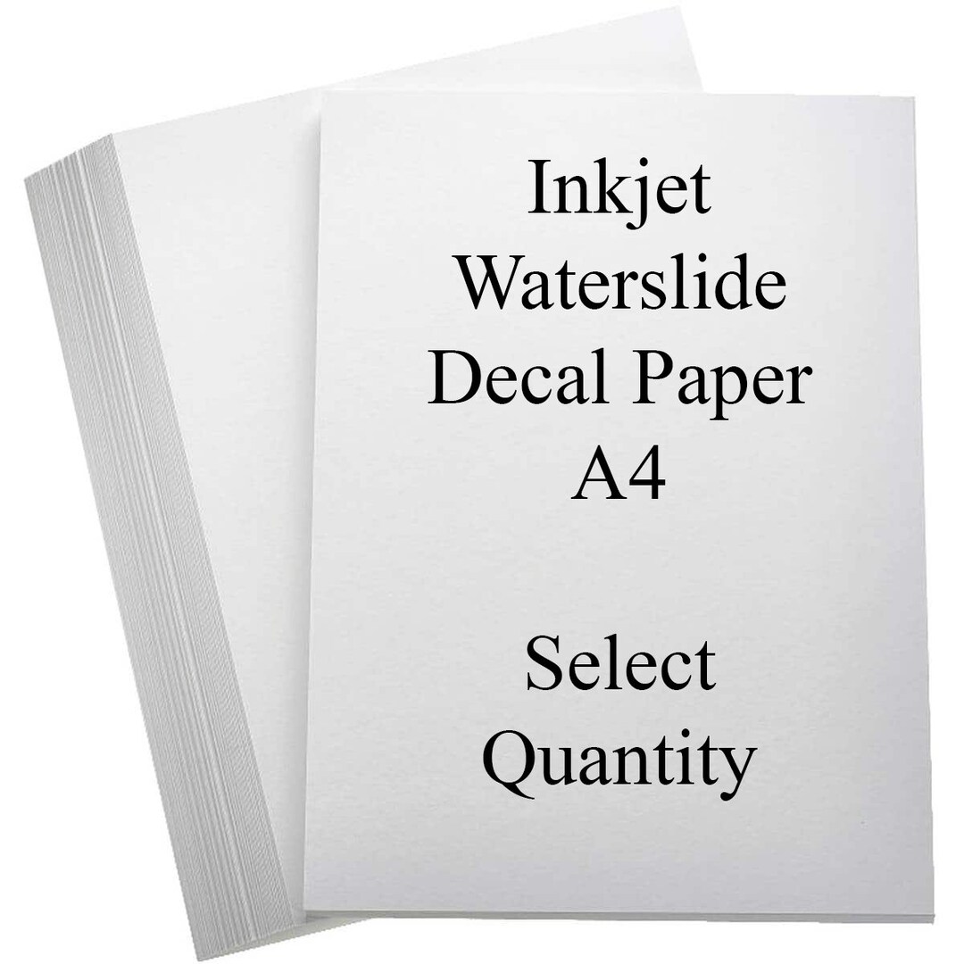 Inkjet Waterslide Decal Image Transfer Sticker Paper Art Artist Craft ...