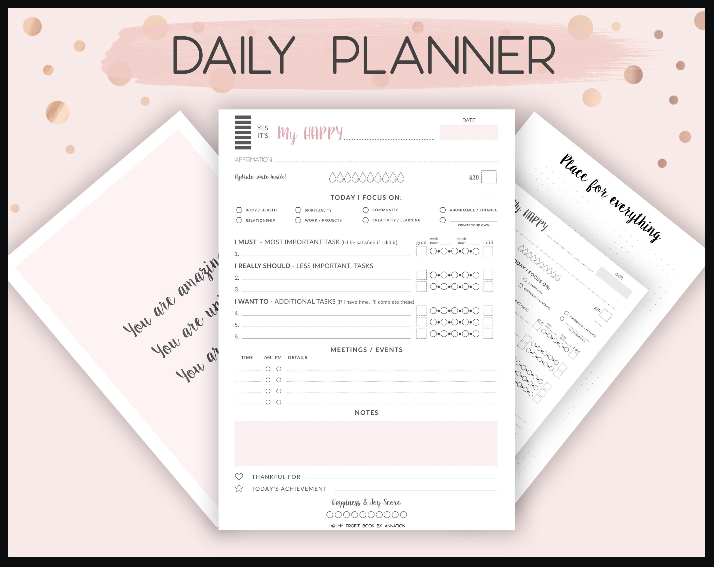 The Best Planner/daily Planner Printable/ Daily Page/ Etsy