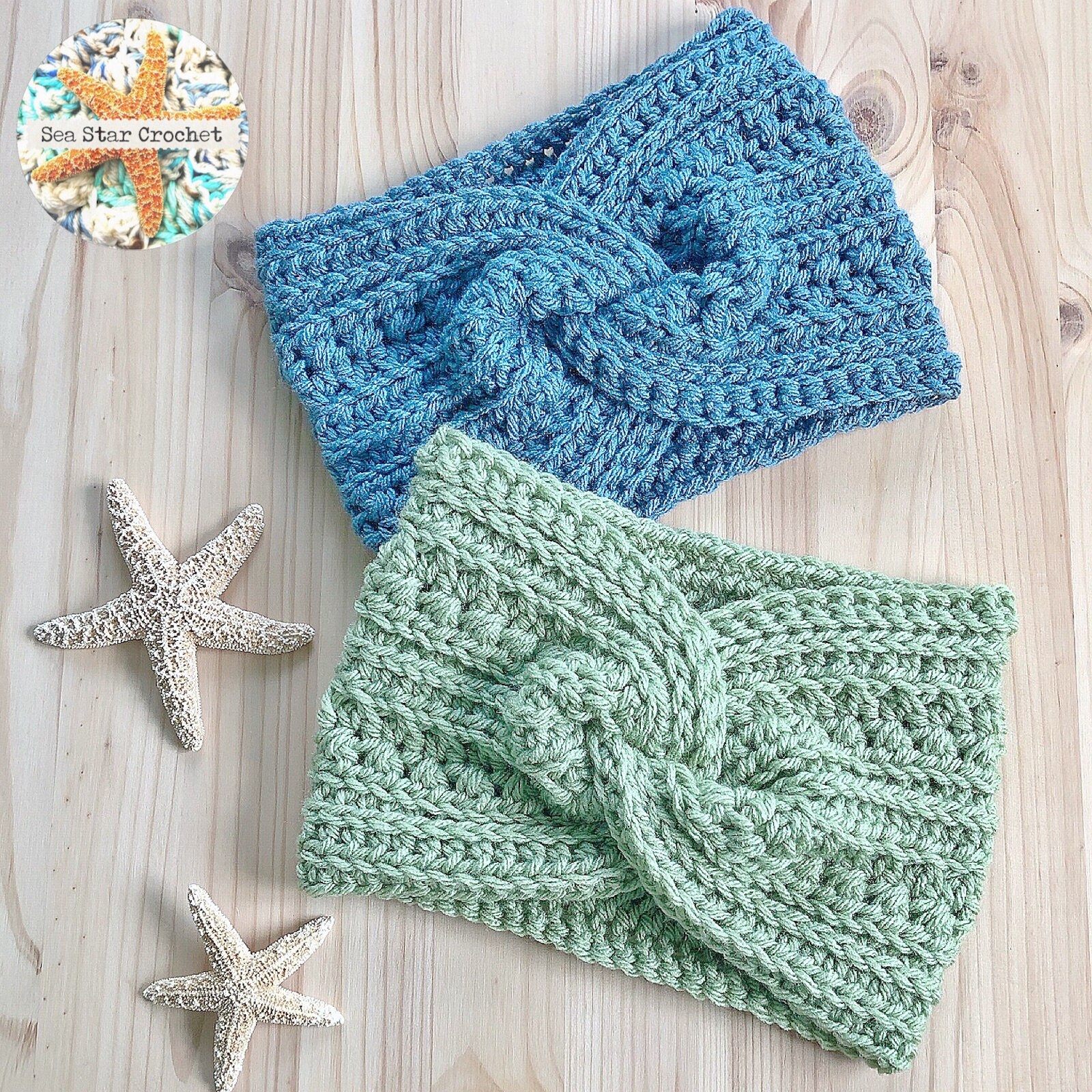 The Sea Star Oceanside Head Wrap PDF Pattern