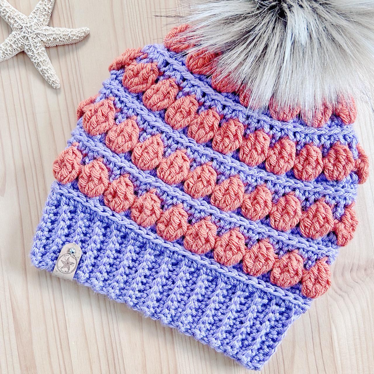 [ LMC]★25SS★韓国人気★CROCHET SQUARE BEANIE Crochet Hat PATTERN - Granny's Square Dance Slouchy