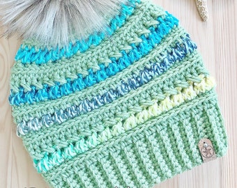 The Sea Star Bungalow Beanie PDF Pattern/Digital Download 4 sizes included