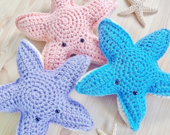 Wzór PDF na Sea Star Cutie/Rozgwiazda Amigurumi bez szycia